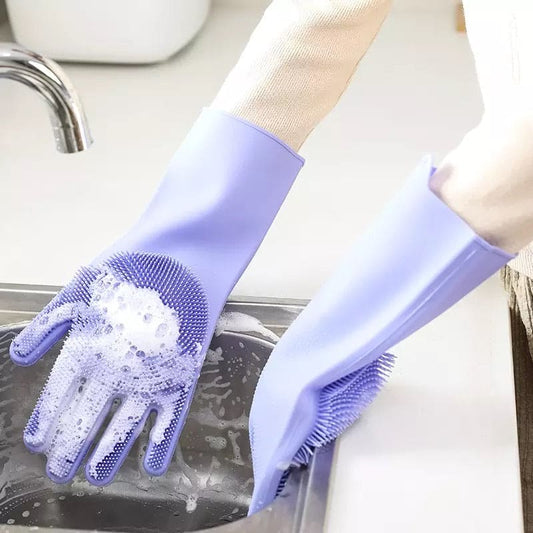 Durable and Flexible Silicone Washing Gloves for Every Task